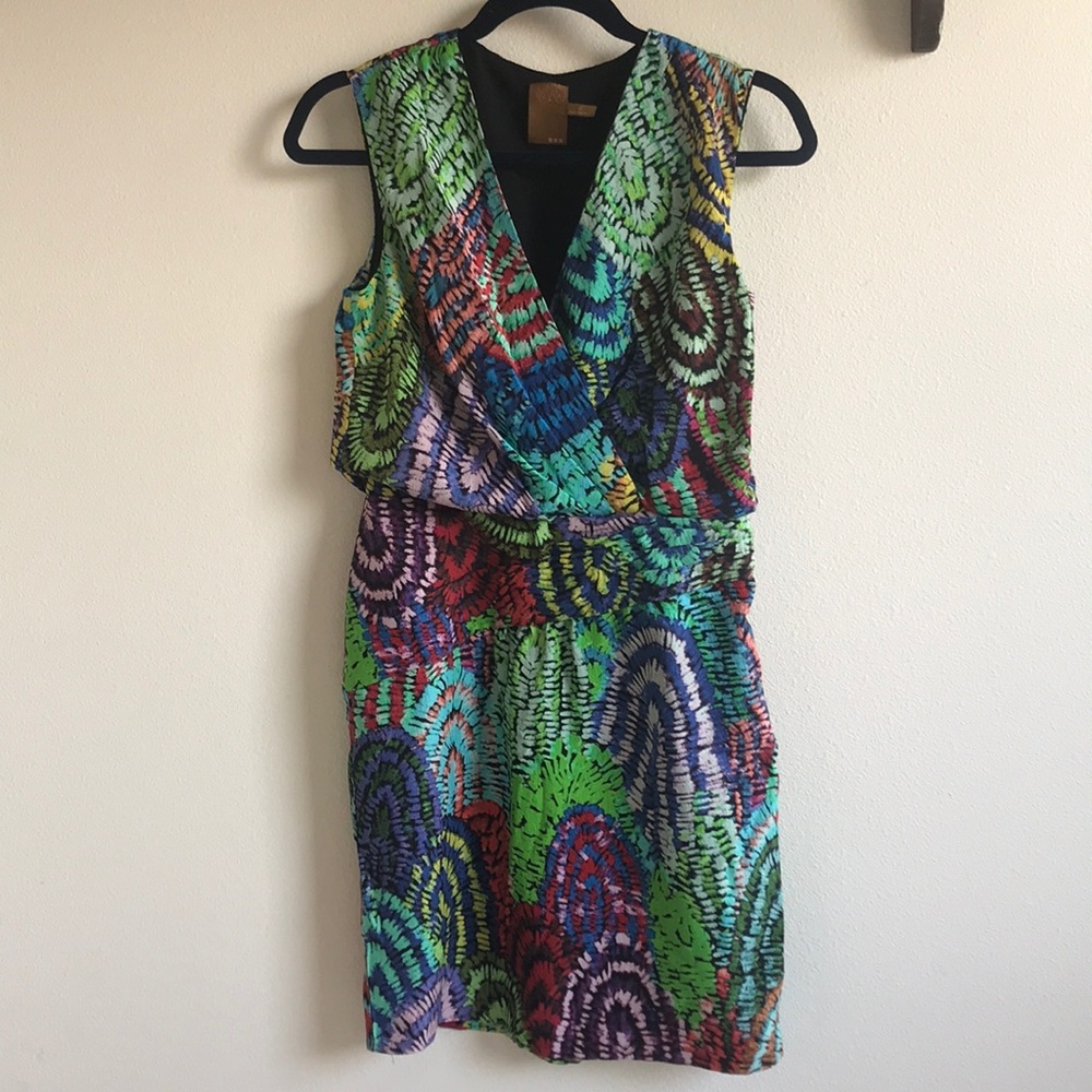 Ali Ro 100% Silk Knee Length Dress Pencil Skirt 2